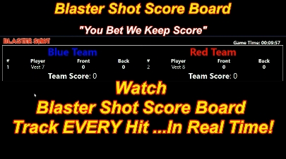 Blaster Shot Score Keeping Scoreboard